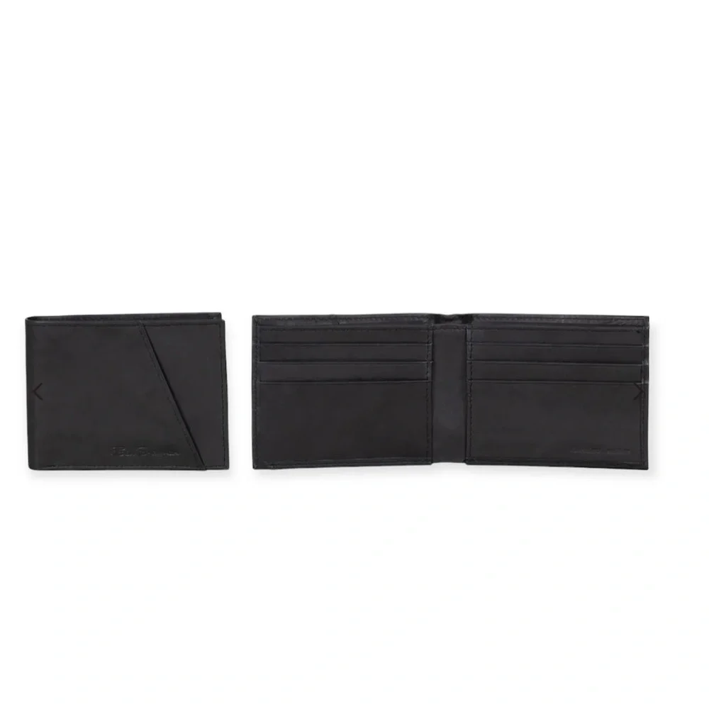 Ben Sherman Manchester Collection Slim BiFold Wallet in Black